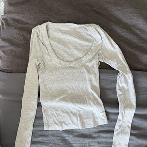 Women's Vuori Gray Long Sleeve Top